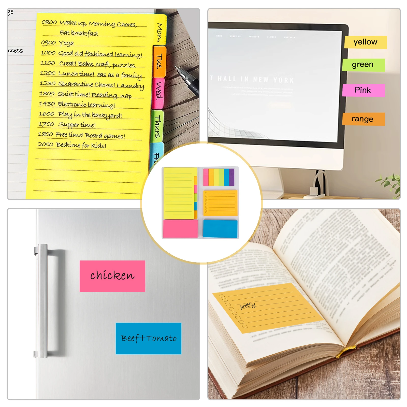 Eagle Sticky Notes Set Creative Notepad Adhesive Stickers Versatility 340 Sheets/ Book School Stationery Offices Supplies