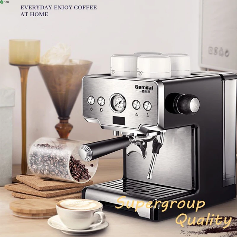 Italian coffee machine, small household semi-automatic concentration and extraction, steam frothing