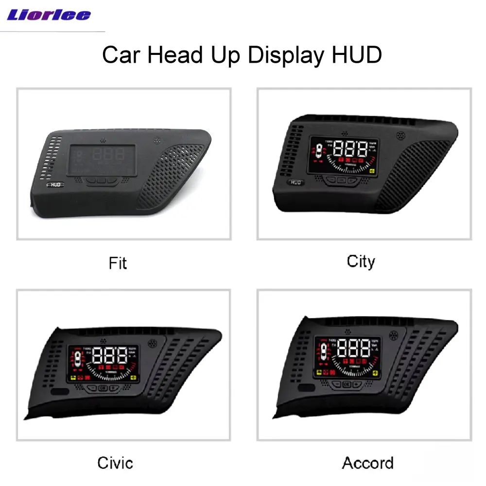 For Honda Fit City Civic Accord 2013-2025 Car Head Up Display Auto HUD HD LCD Projection Digital Windshield Projector