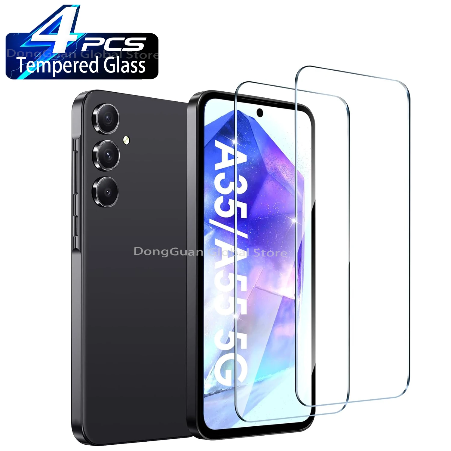 

For Samsung Galaxy A35 A55 Full Cover Tempered Glass Screen Protector Glass Film