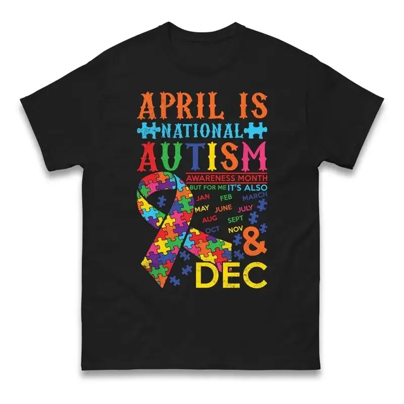 Autism Awareness Ribbon Puzzle Piece T Shirt Support Autistic