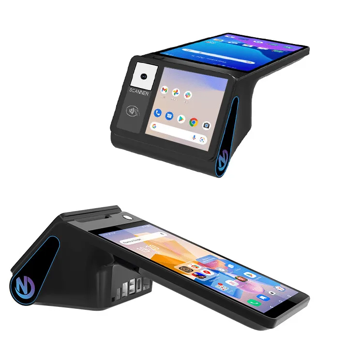 8-inch touch screen Android 13/14 handheld POS terminal mobile payment cash register with NFC Scanner 58/80mm thermal printer