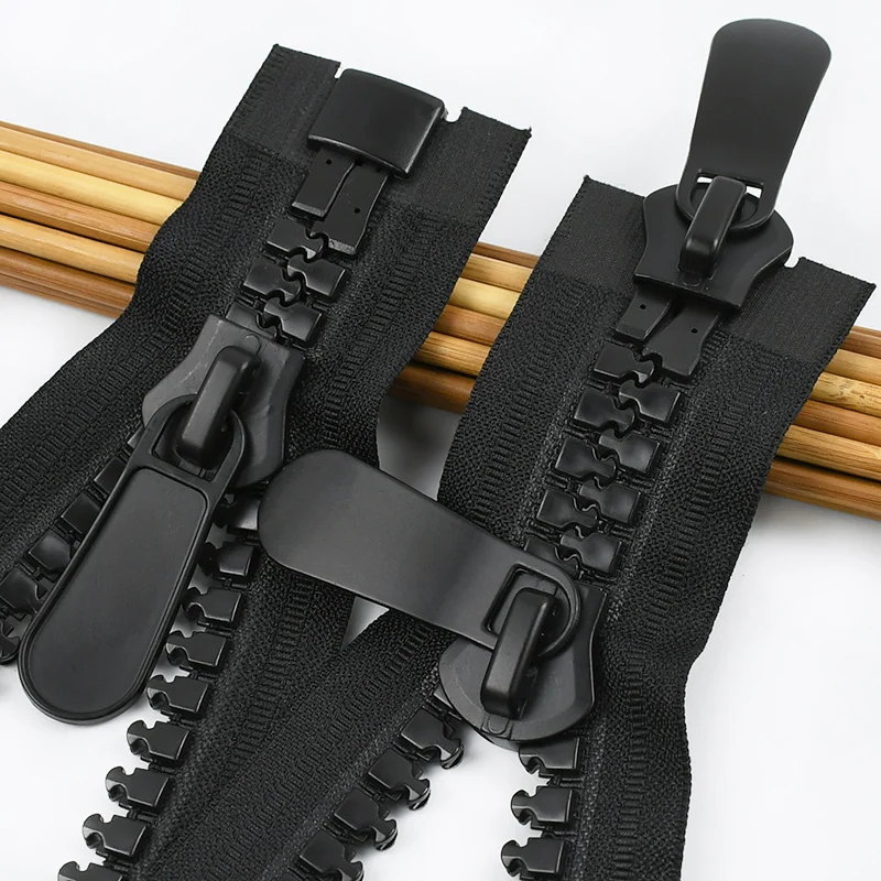

1Pc Extra Large Zippers 70-150cm 20# Resin Zipper Single/Double Open-End Separable Zip Outdoor Tent Long Repair Sewing Zips