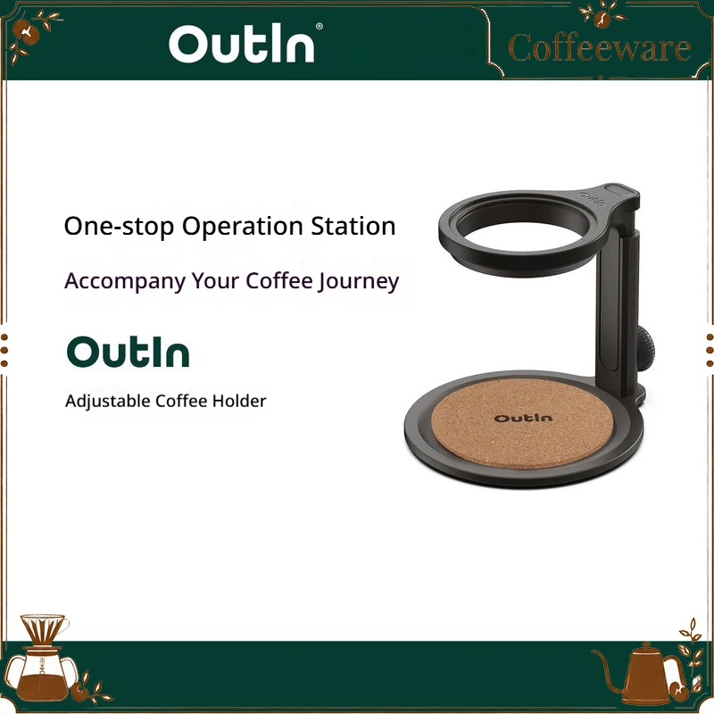 Outin Adjustable Metal Coffee Dripper Stand Non Slip Portable Hand Brew Coffee Holder For Tino Mino Coffee Maker