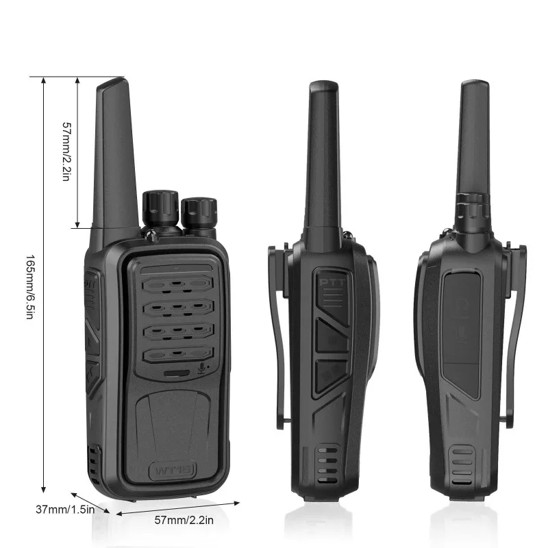 جهاز اتصال لاسلكي محمول طويل المدى 8 قنوات اتصال داخلي صغير عالي الطاقة مع محطة شحن لركوب الدراجات في الهواء الطلق