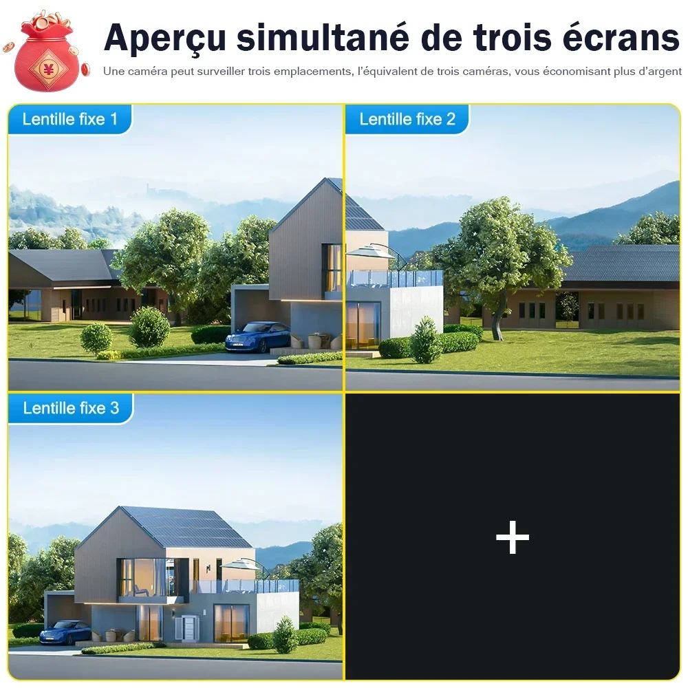 Imagem -05 - Câmeras de Vigilância de Vídeo ao ar Livre sem Fio Lens Ptz ip Câmera Screen Auto Tracking ai Human Detection 6k 12mp