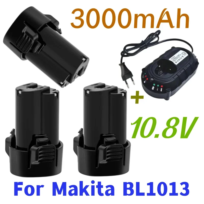 New 10.8V 3.0Ah Real Capacity Li-ion Battery for Makita BL1013 BL1014 BL 1013 BL 1014 LCT203W 194550-6 194551-4 195332-9 DF030D
