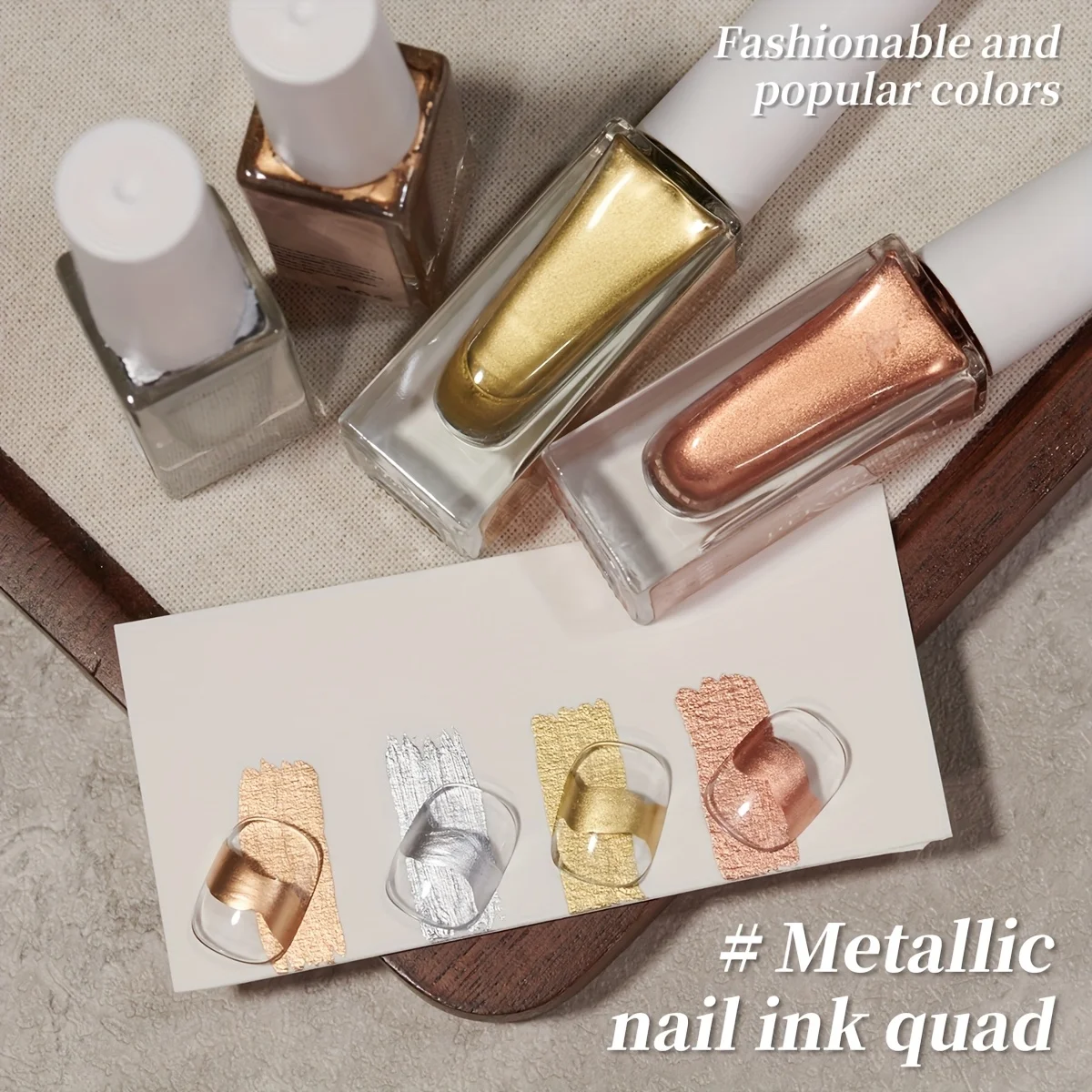 4 peças líquido de manchas metálicas --- 2025 novo gradiente rápido aquarela perolada cor prateada corante líquido gel salão de beleza