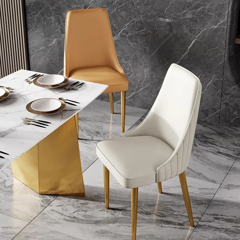 

Queen Wedding Dining Chairs Living Room Luxury Modern Restaurant Meditation Leather Italian Lounge Chair Nordic Furniture