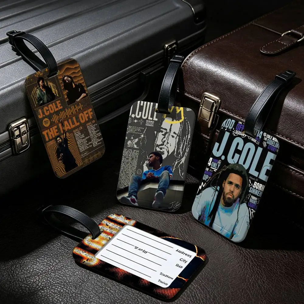 Pop Music Album Cover The Off-Season J.Cole Information Card Sleeve PVC Luggage Tag Anti lost Identifier For Suitcase Handbag