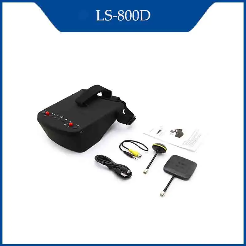 

5.8G 40CH FPV Goggles 5Inch LS800D Similar Function EV800D Video Headset DVR Diversity FPV Goggles Build in Battery For Drone RC