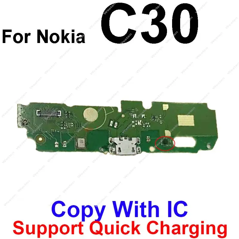 USB Charging Port Board For Nokia X10 X20 C1 C2 C3 C10 C20 C30 G10 G11 G20 G21 G30 G50 USB Charger Dock Board Connector