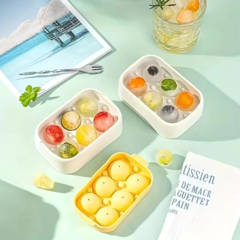 

1 шт. поднос с крышкой, форма для льда, бытовой силиконовый поднос для льда с крышкой, летний охлаждающий сок, напиток, виски, ледяной шар, кухонные гаджеты