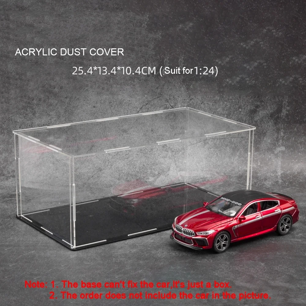 1/32 1/24 Acrylic Transparent Toy Car Model Display Box Plastic Dust Cover High Transmittance Strong Durable Storage Box for Boy