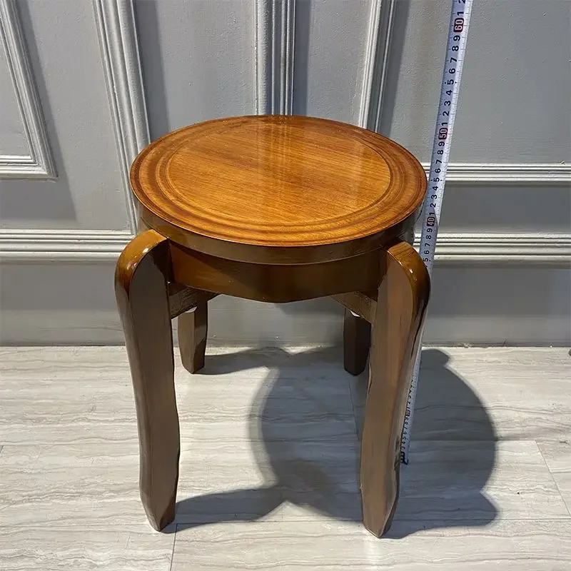 

Nordic Solid Wood Round Wooden Stool Home Modern Simple Round Bench Stackable Dining Table Stool Dining Chair Chinese Stools