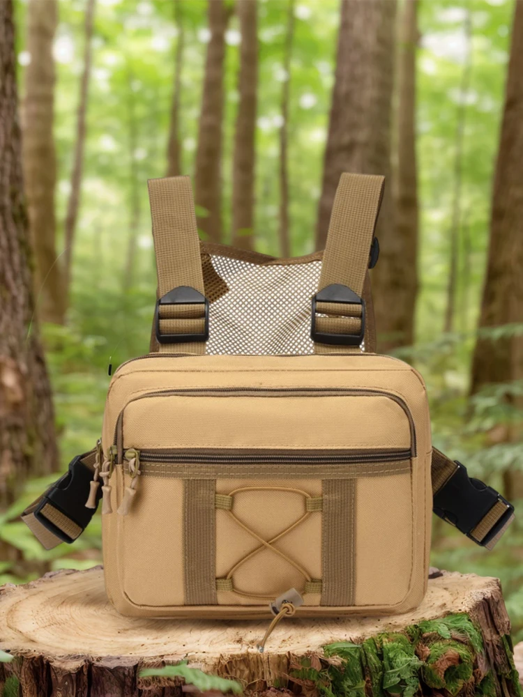 

Сумка-жилет для велоспорта на открытом воздухе, вместительная, многофункциональная, из ткани Оксфорд, на плечо, для путешествий, поездок на работу, спортивный рюкзак