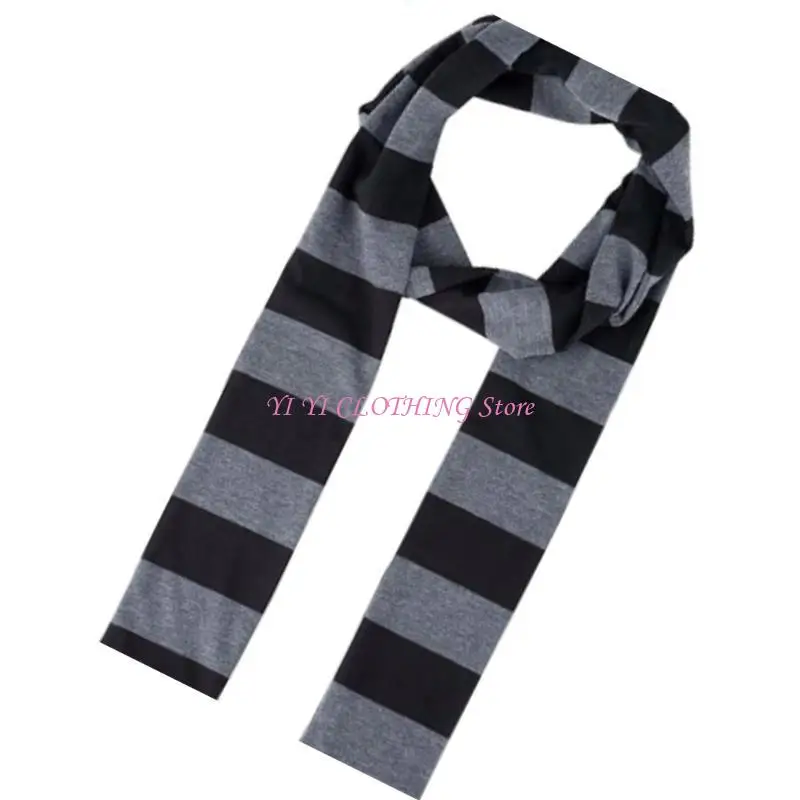 

N5Kf Fashion с полосатым шарфом теплы