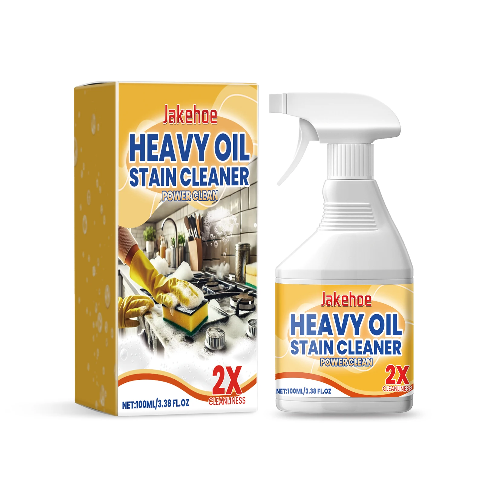 

Kitchen Oil Removal Spray Heavy Grease Cleaner Range Hood Stove Kitchenware Stain Remover Cleaning Spray