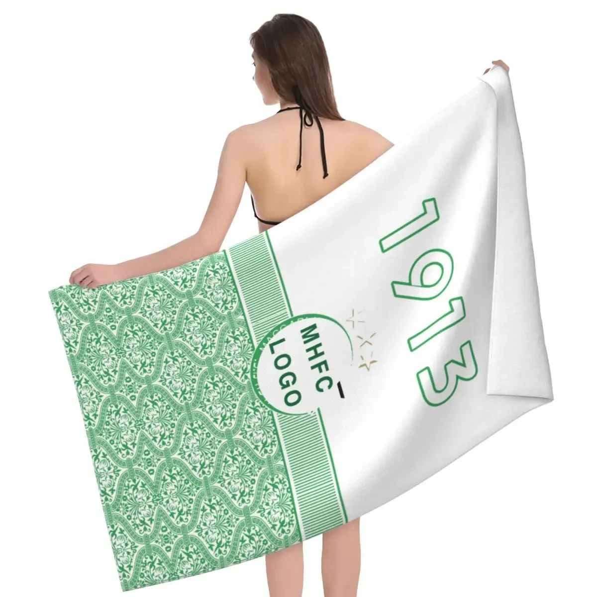 Israel Maccabi Haifa F.C MHFC Champion Large Bath Towel Quick Dry Beach Shawl Bath Towel for Swim Bathroom Home Unisex