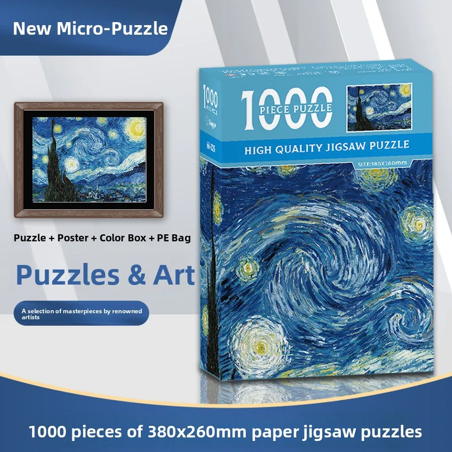 Adult 1000 Piece Puzzle, With Both Puzzle Challenge And Decompression Toy Functions, Suitable As A Gift For Gifting