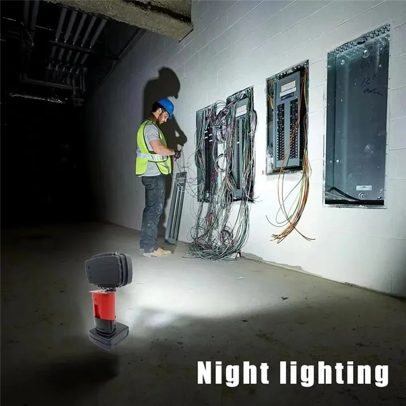 

THIVN-15 Beads LED Flashlight Spotlight For M12 12V Li- Battery 48-11-2420 Outdoor Camping Lamps