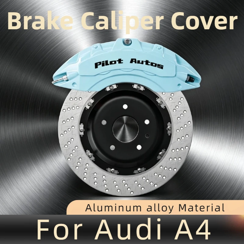 For Audi A4 Car Brake Caliper Cover Aluminum For Audi A4 Sedan Avant Allroad Quattro TFSI e 35/40/45 TFSI 1.4T 3.0T 2.9T V6