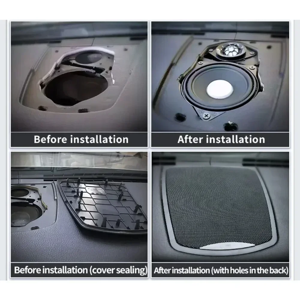 Dashboard Center 3 Pcs Set For BMW F10 F11 5 Series High Quality Tweeter Midrange Speaker Middle Panel Cover Upgrade Sound - view 5