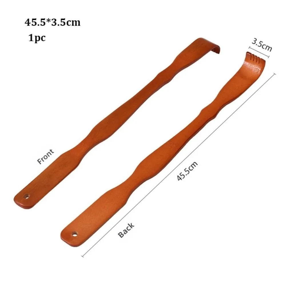Durable Massager Back Scratcher Bamboo Multistyles Wooden Body Roller Stick 41.5~46.5cm Backscratcher Wooden Scratching view 2