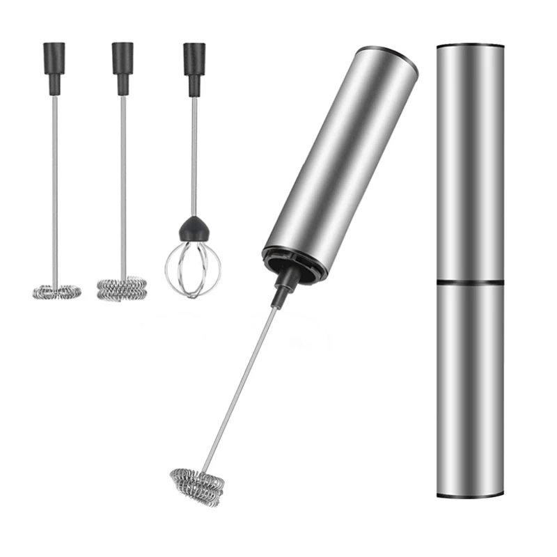 Handheld Electric Milk Frother Whisk USB Recarregável, Criador de Espuma Bubbler, Batedor de ovos para chocolate quente