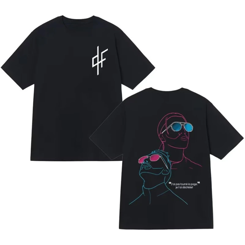 

The 2025 summer French rapper PNL pattern printed men's and women's comfortable and high-quality T-shirts are casual and loose