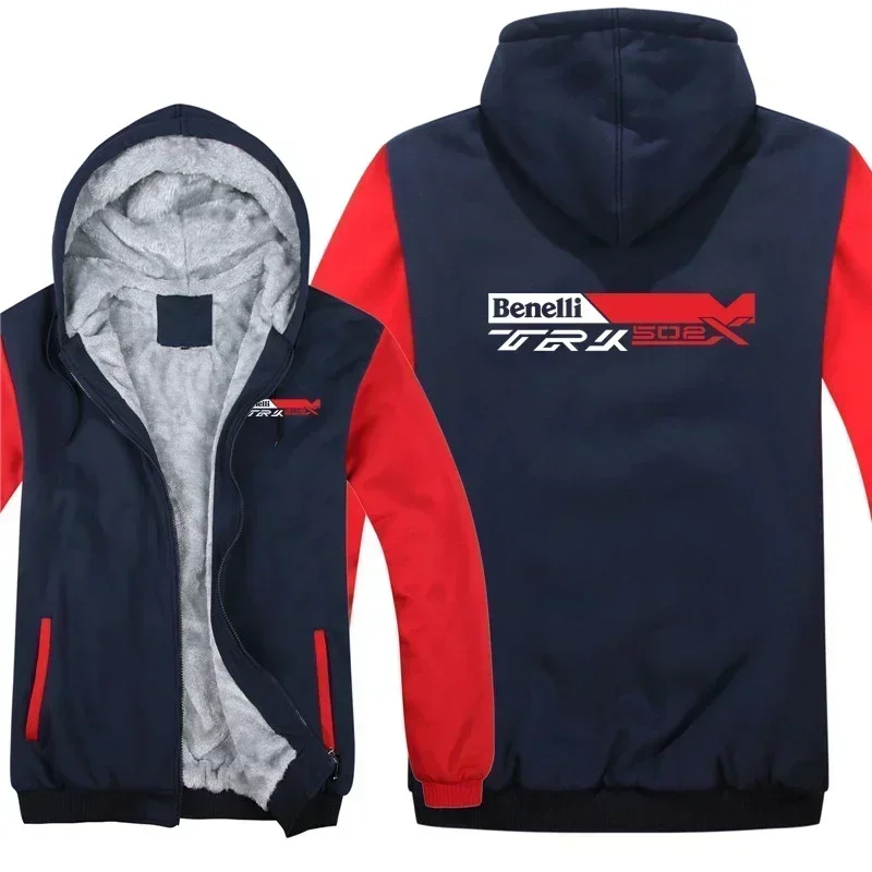 Novo inverno benelli trk 502x hoodies casaco masculino inverno lã quente benelli trk moletom jaqueta 85535