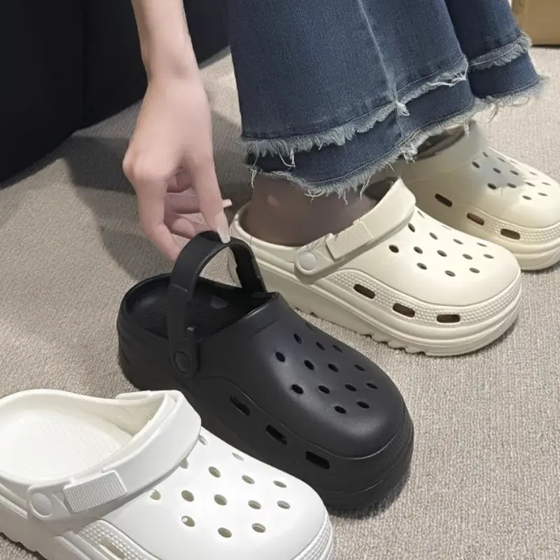 

Women Home Slippers Garden Clogs Shoes Men's Sandals Flip Flops Summer Outdoor Couple Beach Slipper Closed Toe Non Slip Sandals