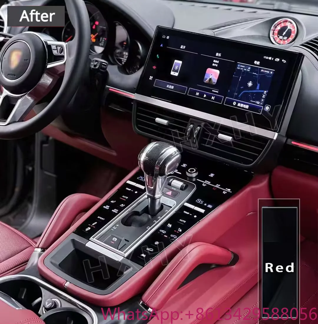 

Car Digital Console Front AC Panel Full Touch 2024 Style for Porsche Cayenne Macan 2010-2017 to 959 Multimedia Player Control