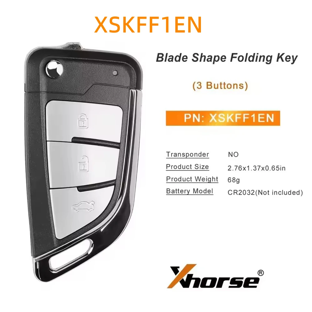 Xhorse XSKFF1EN VVDI Smart key 3 Button Universal Remote Flip Key with Proximity Function for VVDI2 VVDI Key Tool 1PCS/LOT