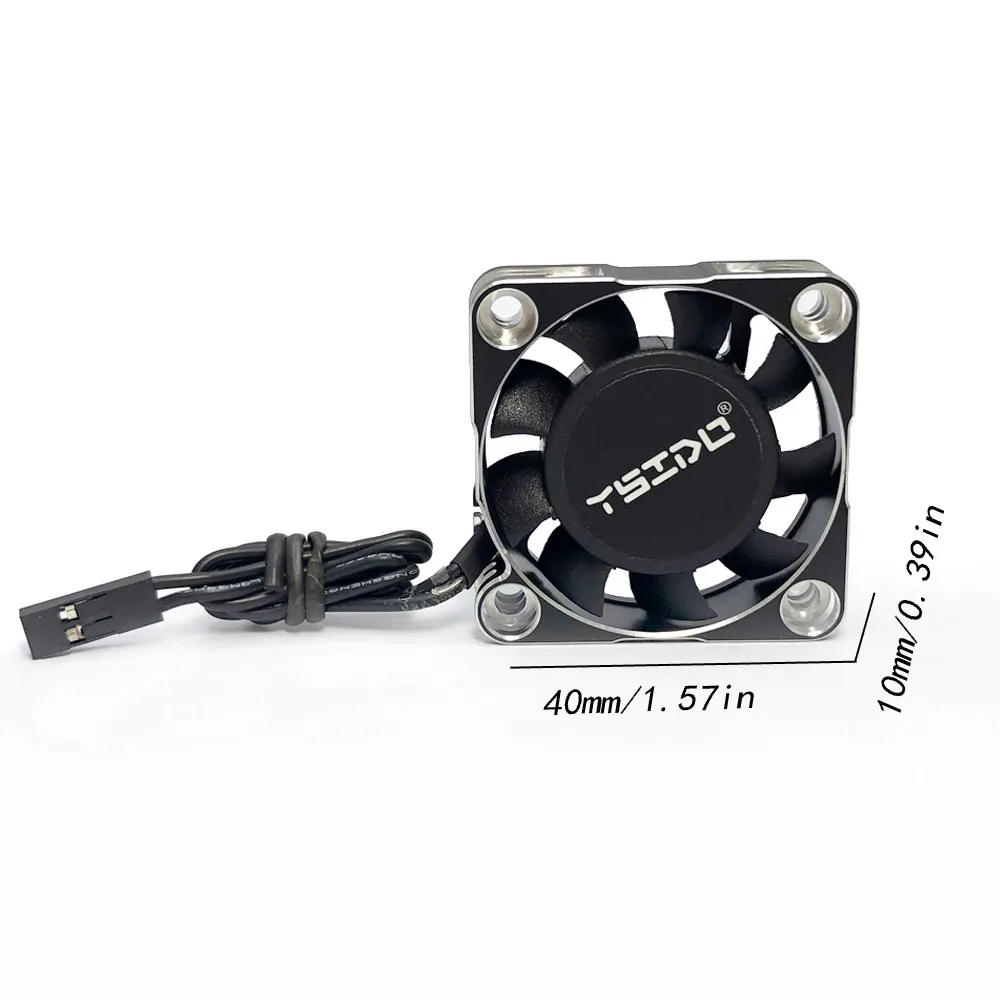YSIDO Waterdichte Hight Speed koelventilator 3010 3510 4010 4510 voor 1/7 1/8 1/10 1/12 RC Auto 3650 3660 4274 4292 Borstelloze Motor