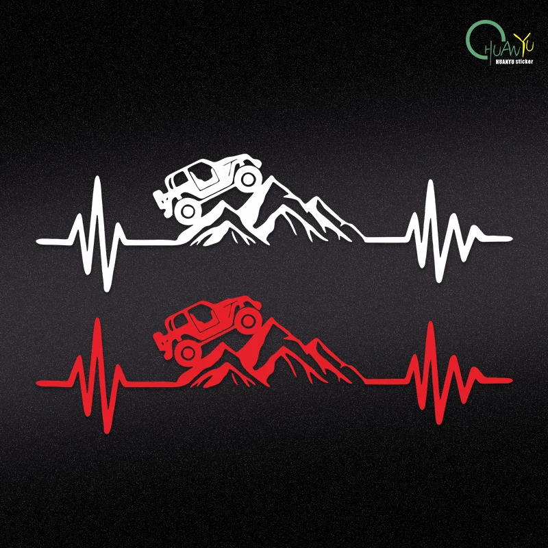

Heartbeat внедорожник горный внедорожник открытый внедорожник топливный бак электромобиля царапины наклейка