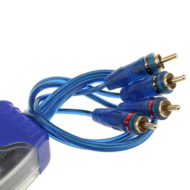 A15R -Universal Noise Sound Eliminator 4 Channel RCA Ground Loop Isolator Noise Filters For Car Audio Radio Home Stereo System