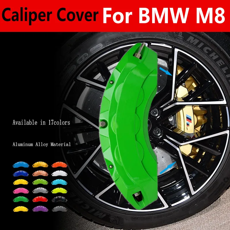 

For BMW M8 Car Brake Caliper Cover Aluminum Fit Base Competition Convertible Coupe 2-Door