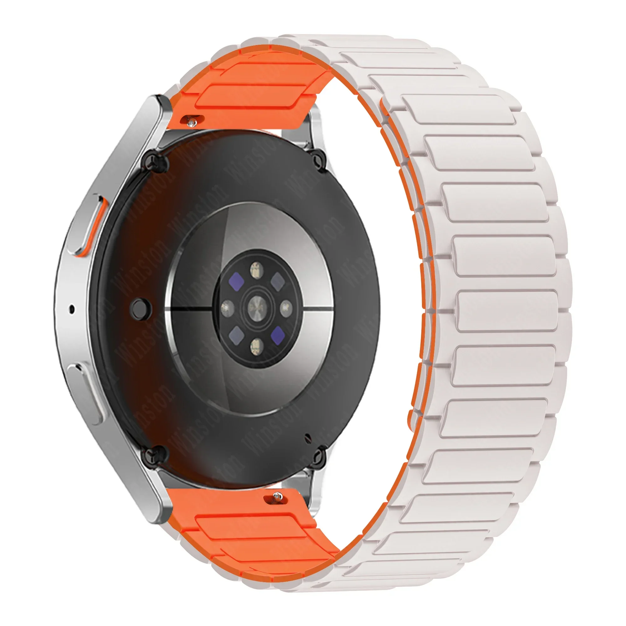 Magnetisches Silikonarmband für OnePlus Watch 3 2R 2 Sportarmband Correa für OPPO Watch X X2 4 Pro 22 mm Ersatzarmband – Detail 6