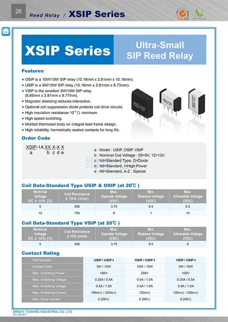 [In stock] OSIP-1A05D TOWard Extension Weft Spring Relay 1 Normally Open TOWard 2PCS