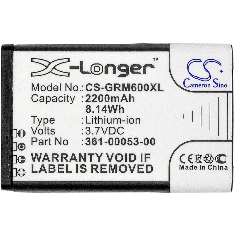 CS 2200mAh Battery For Garmin Montana