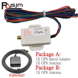 HD Mini Universal Speedometer Sensor Speed Sender Adapter Kit GPS Antenna(Optional) Speedometer Gauge Signal For Car 12V/24V
