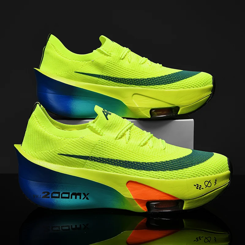 Marathon Running Shoes Men Carbon Board Speciality Sports Breathable Lightweight Women's Comfortable Athletic Nonskid Sneakers