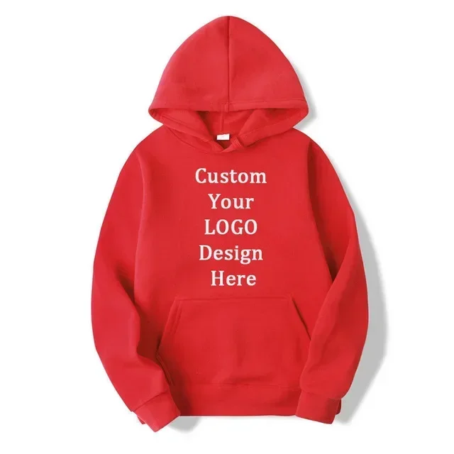 Custom Hoodies Female Diy Logo Picture Printed Hip Hop Women Sweatshirts Pullover Grunge Customize Logo Personalized Streetwear