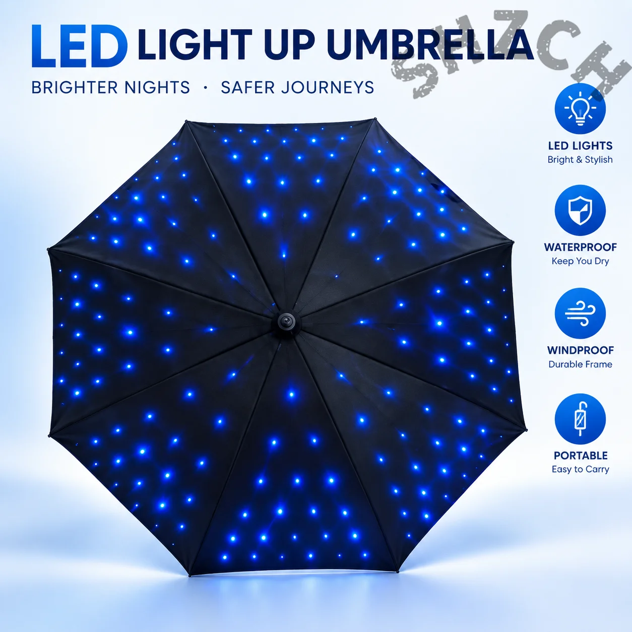 Photography Umbrella Lights - Trendy LED Glowing Umbrella with Built-in
