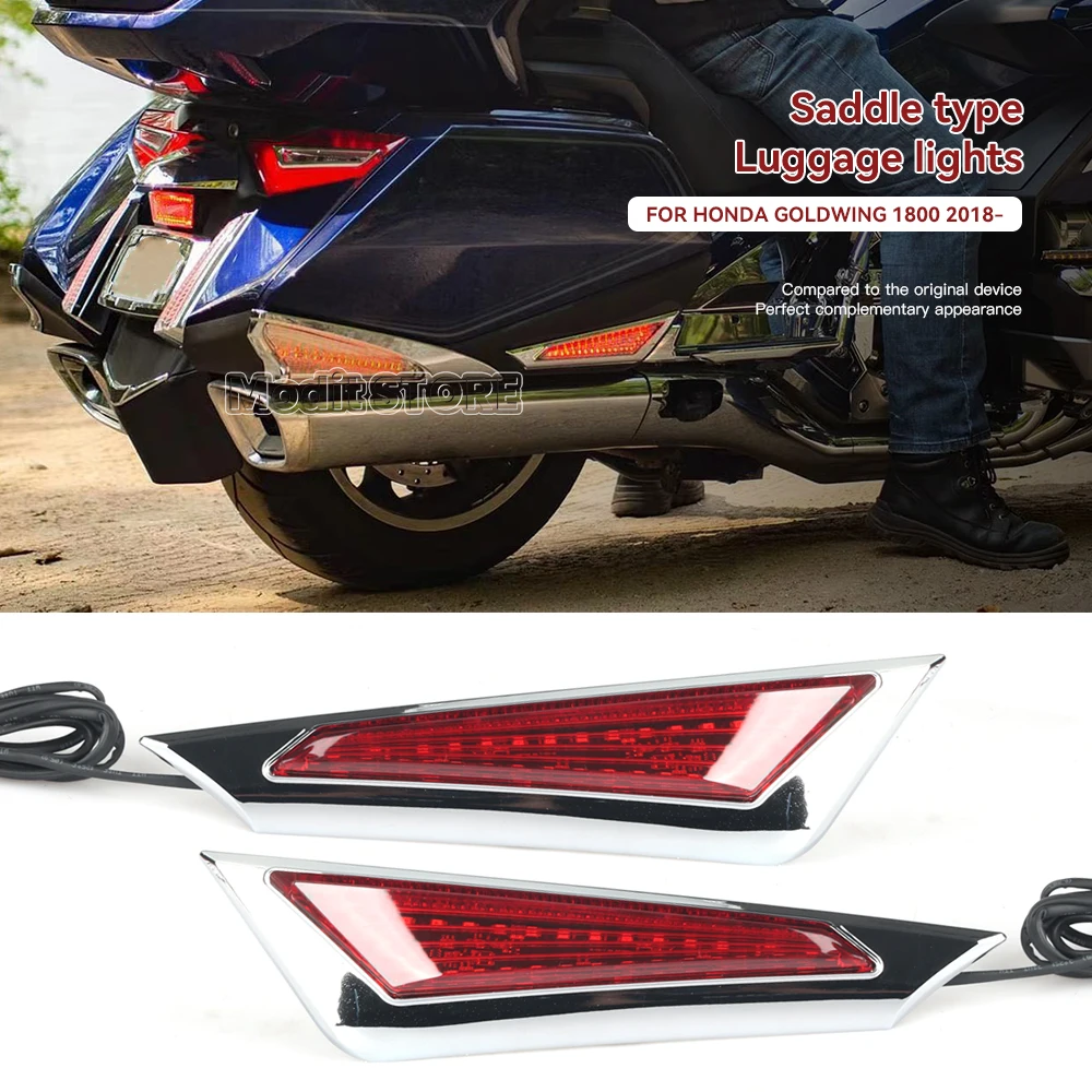 Motorcycle Saddlebag Side Indicator LED Marker Lights Decorative Lamp For Honda Goldwing Gold Wing GL 1800 GL1800 F6B 2018-2023 