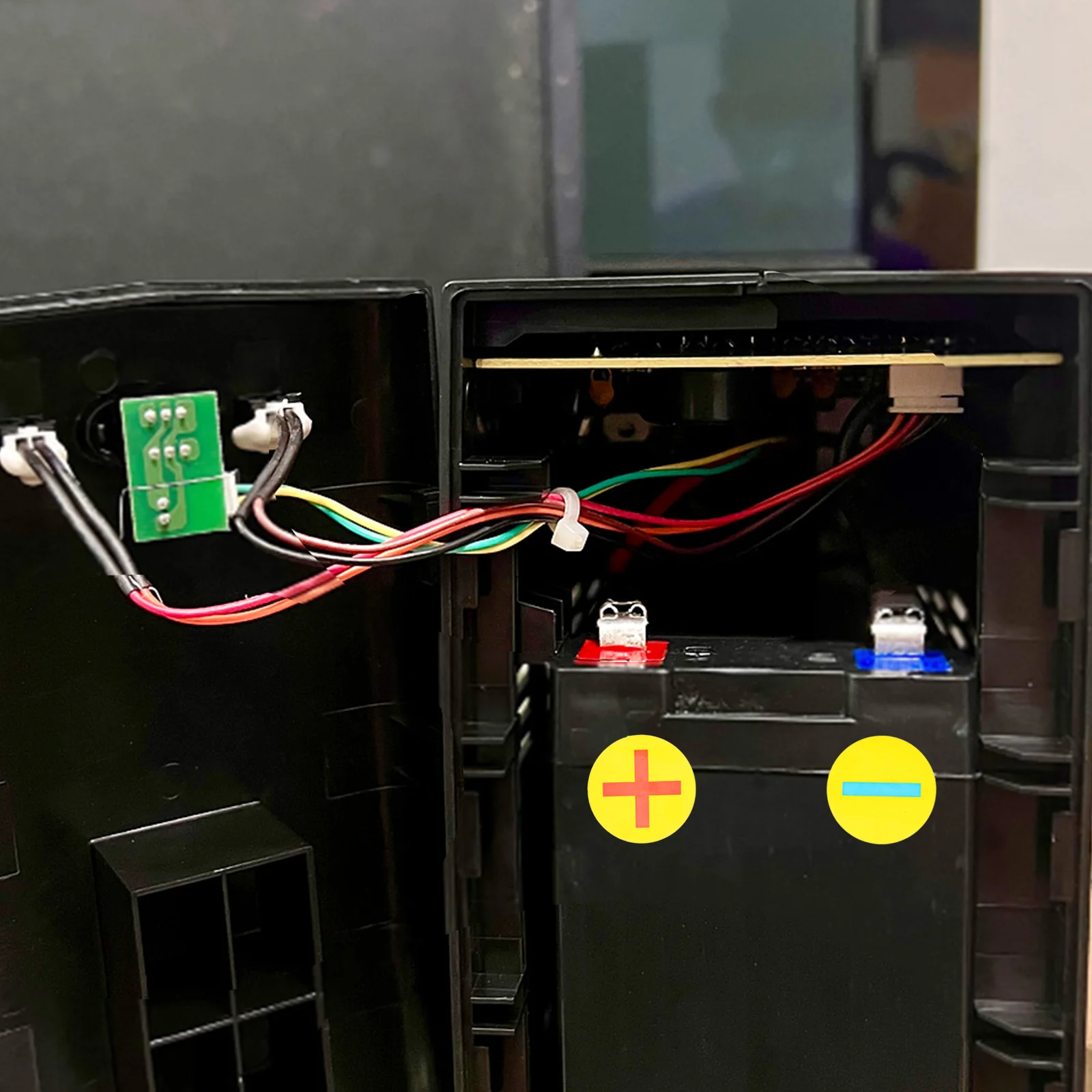 4 Blatt elektrische Polaritätsmarkierungsaufkleber, Papieretiketten für elektrische Panels