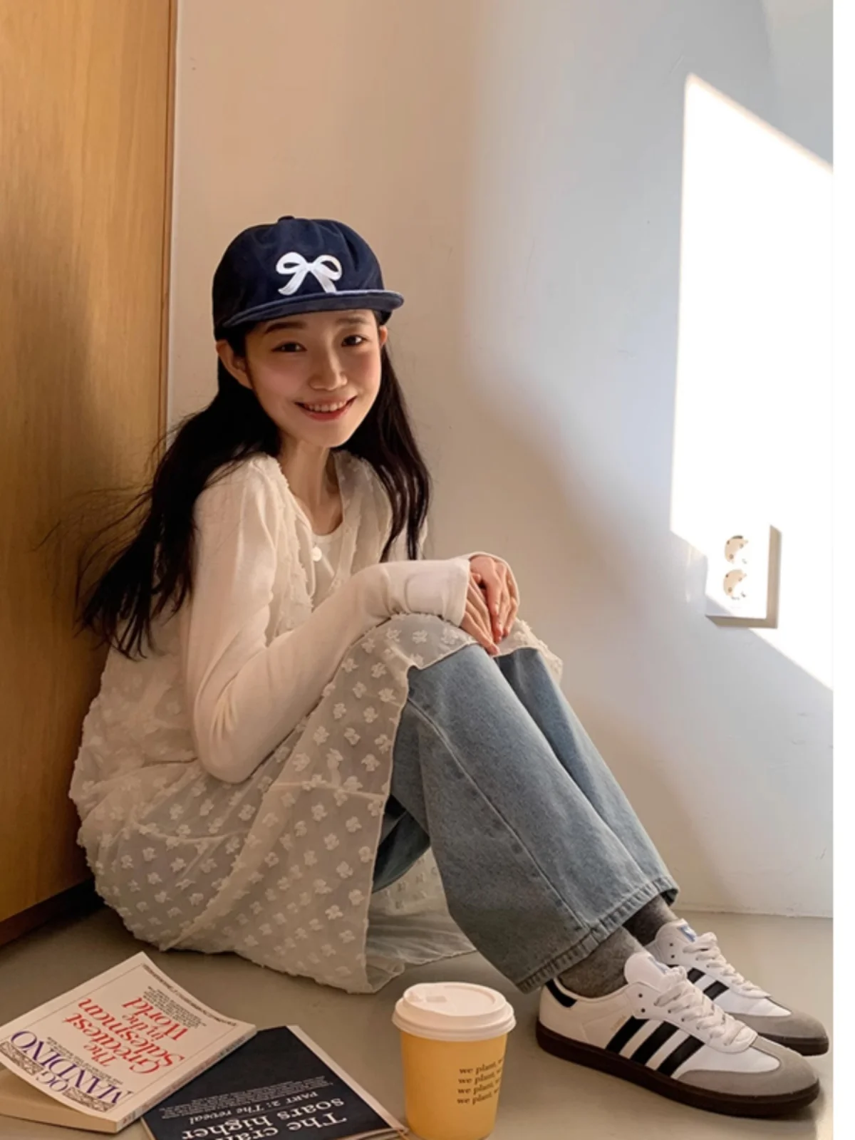 Vestido de chiffon bordado com camada de base para início da primavera, design exclusivo f, sensação, elegância, decot...