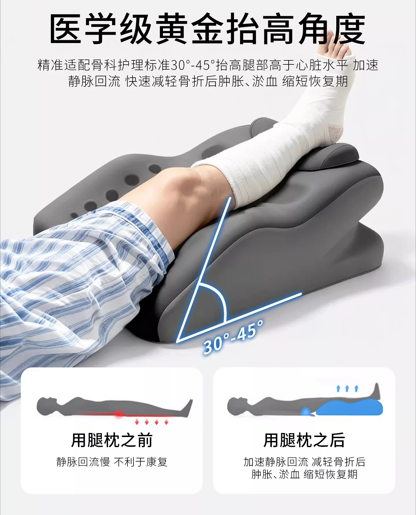 Pad leg pillow fracture lower limb elevation artifact, varicose veins special for pregnant women to sleep, decompression cushion