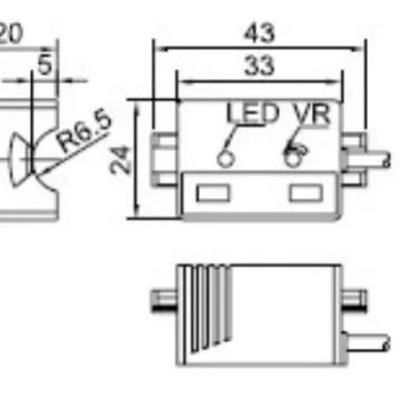 Parts are suitable for square capacitive pipeline liquid level sensor, water level height detection, stable performance